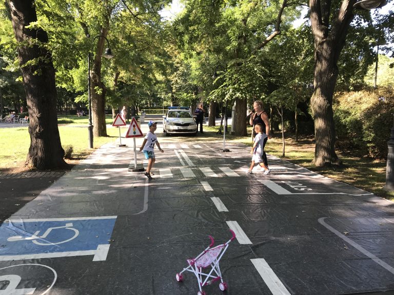 Зона по пътна безопасност в Морската градина на Бургас