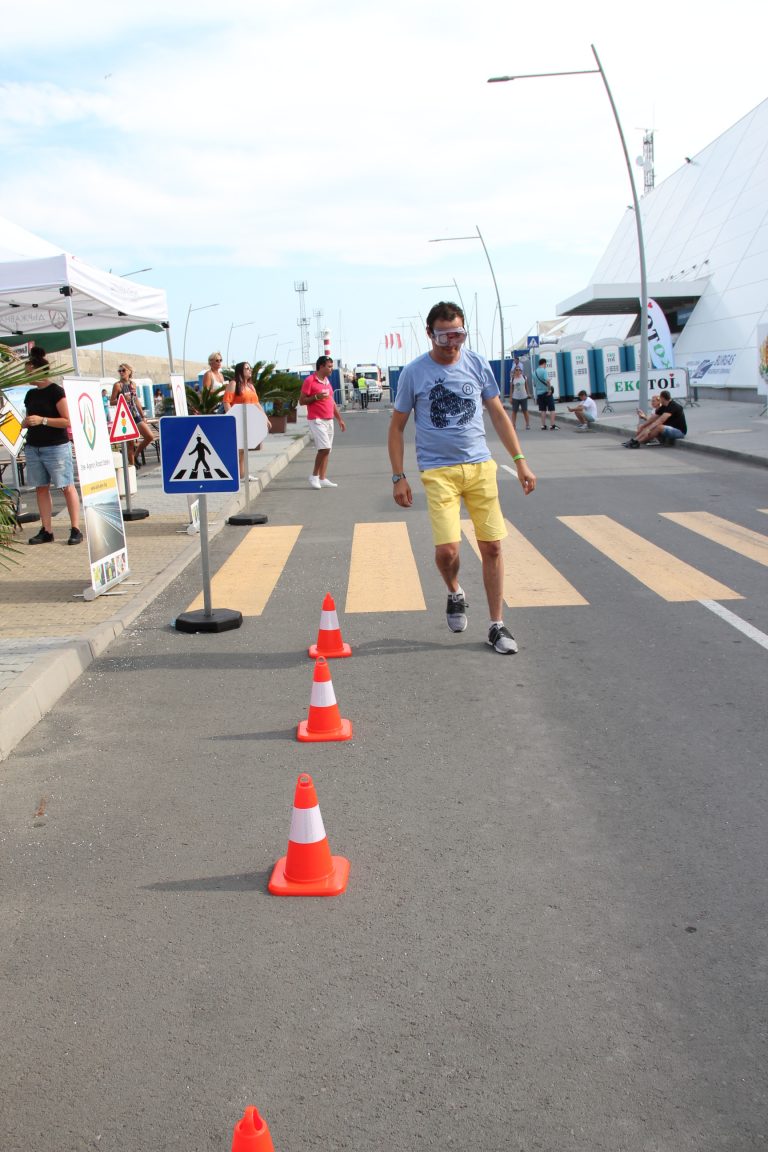 Зона по пътна безопасност в Морската градина на Бургас