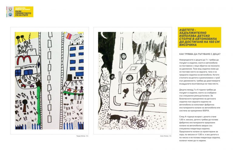 На Международния ден на детето да видим темата за пътната безопасност през очите на най-малките