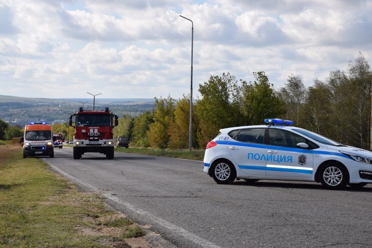 Учение за реакция при мащабно ПТП се проведе в Разград