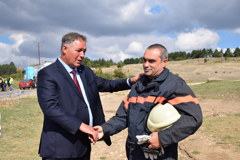 Учение за реакция при мащабно ПТП се проведе в Разград