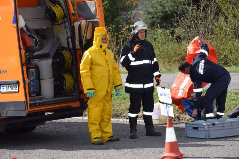 Учение за реакция при мащабно ПТП се проведе в Разград