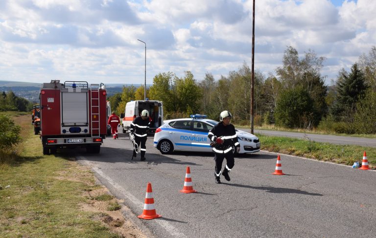 Учение за реакция при мащабно ПТП се проведе в Разград